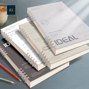 Tập Vở Ghi Chú A5 IDEAL – Sổ Tay Lò Xo Nhựa Trong Suốt, Thiết Kế Minimalist Cao Cấp Cho Học Tập & Văn Phòng